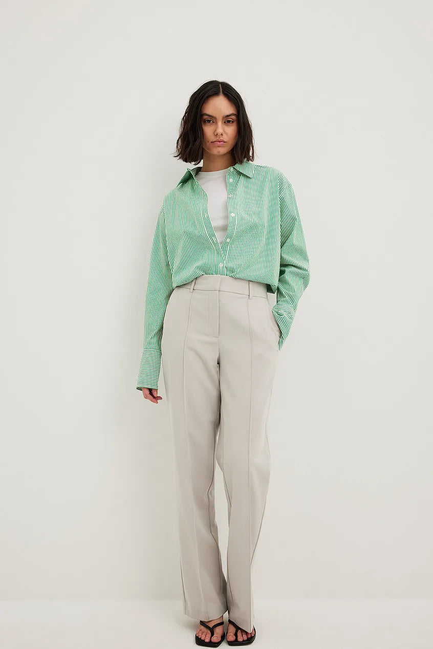 Back Slit Suit Pants