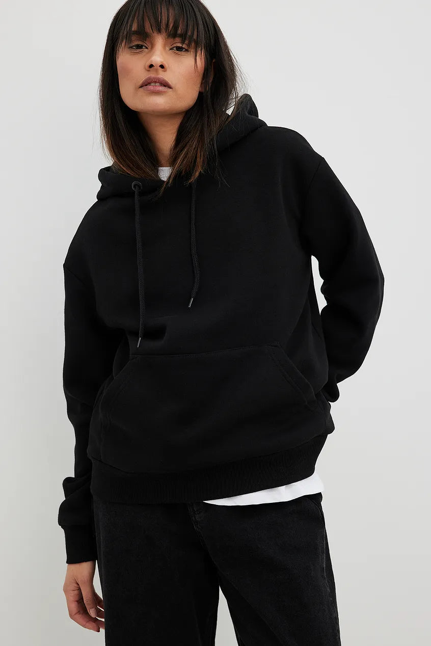 Organic Brushed Hoodie Black – DEXISTREND