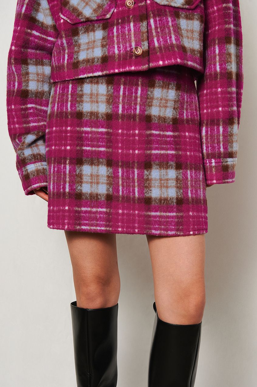 Checked Mini Skirt