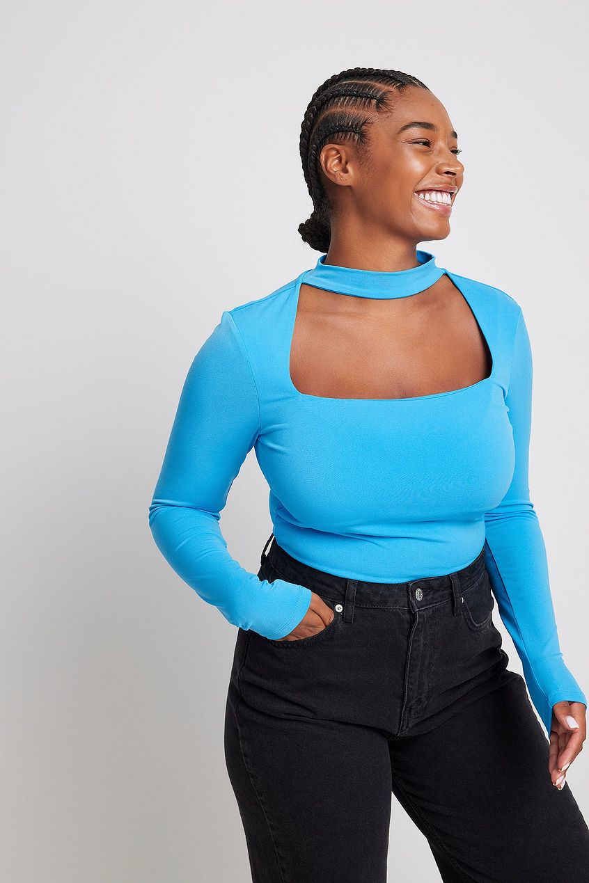 Choker Square Neck Top