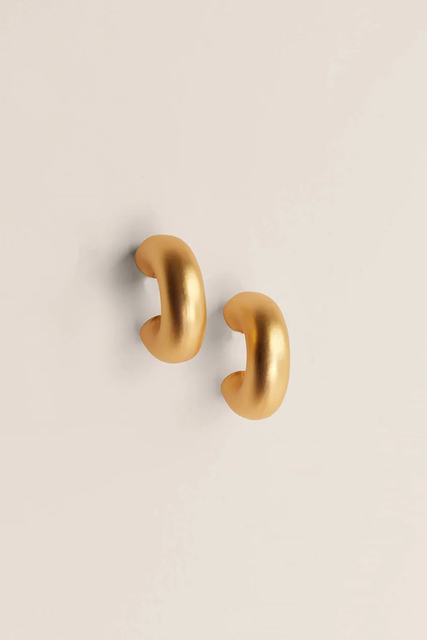 Chubby Gold Plated Hoops