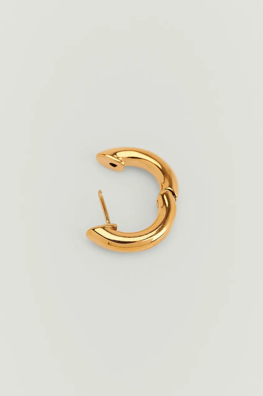 Chunky Gold Plated Hoops