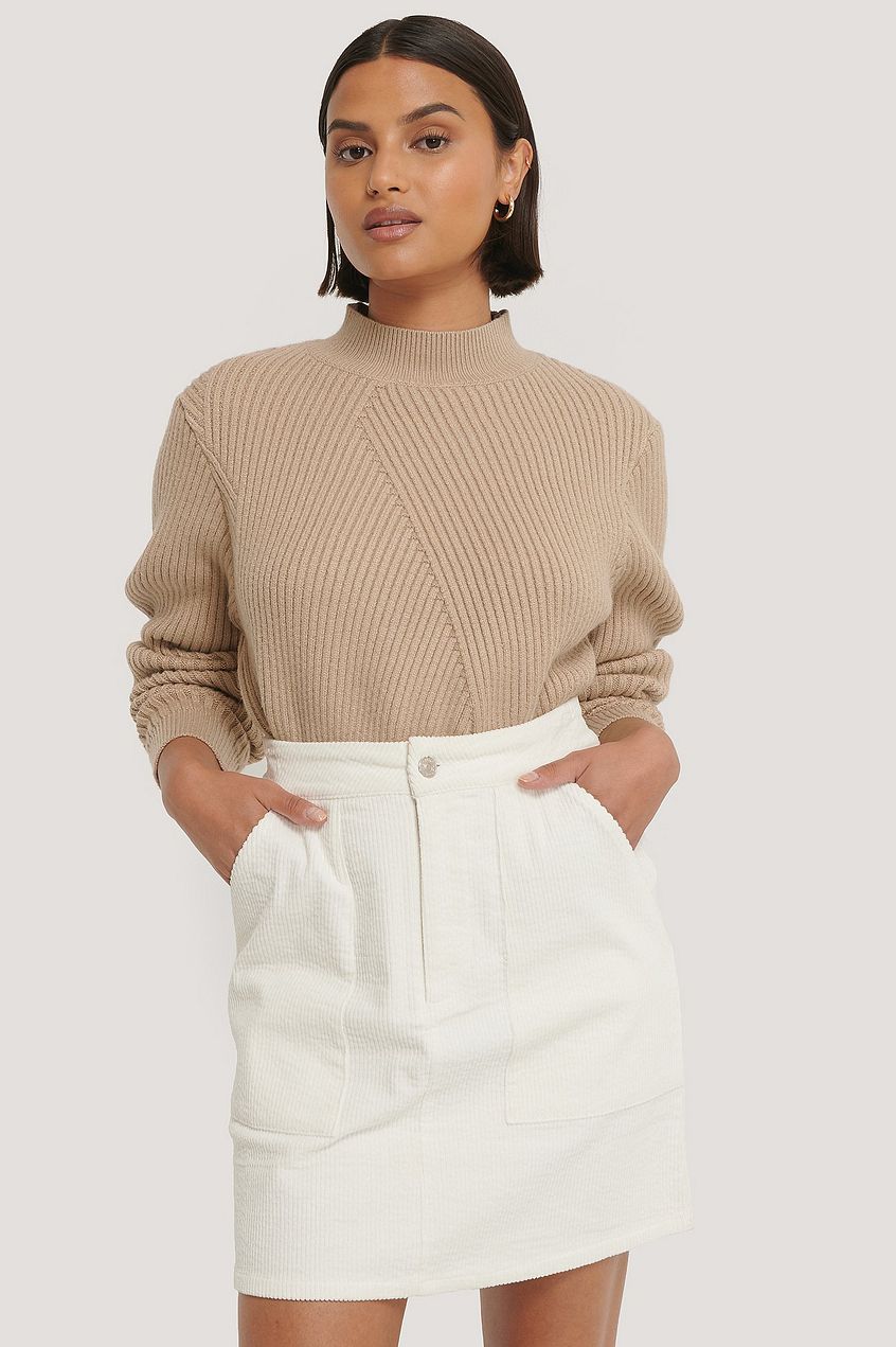 Corduroy Mini Skirt