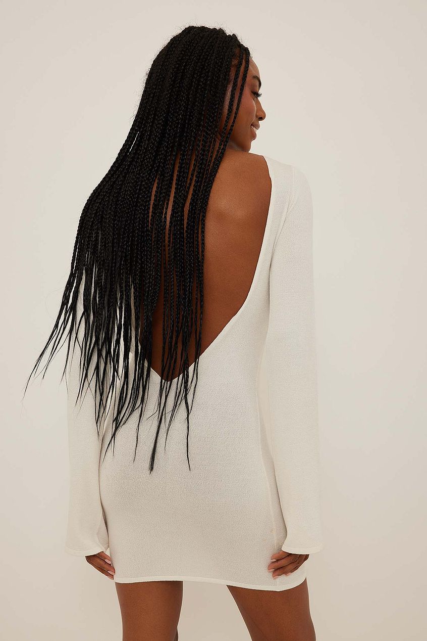 Deep Back Knitted Dress