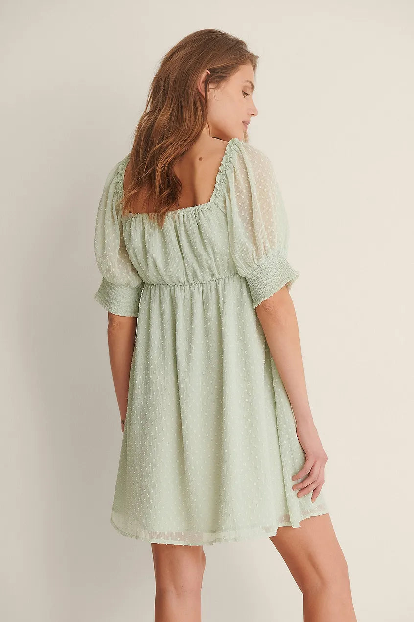 Dobby Mini Dress