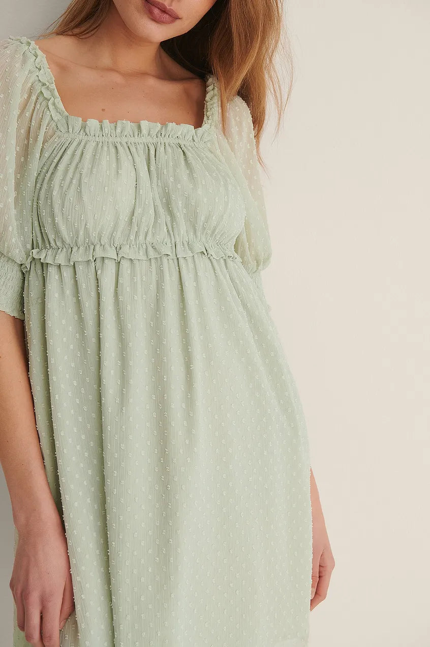 Dobby Mini Dress