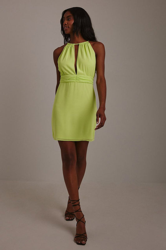 Draped Detail Mini Dress