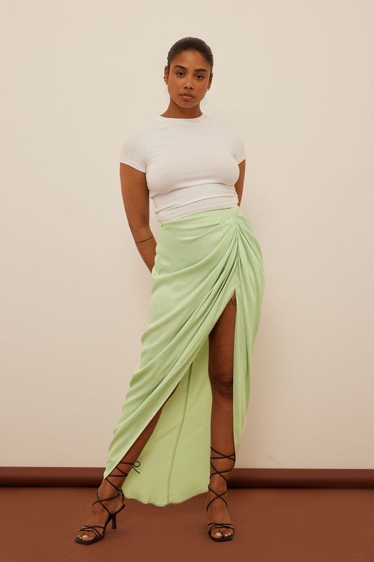 Draped Midi Skirt