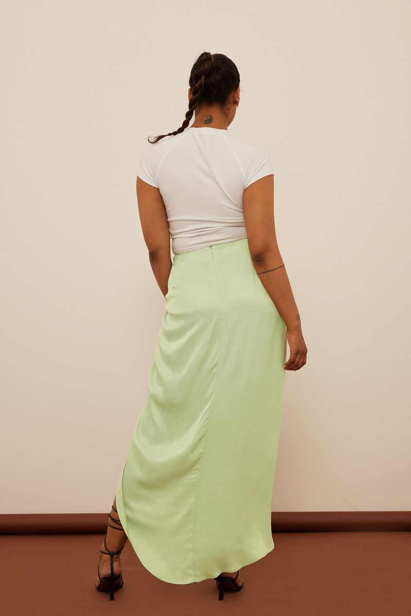Draped Midi Skirt