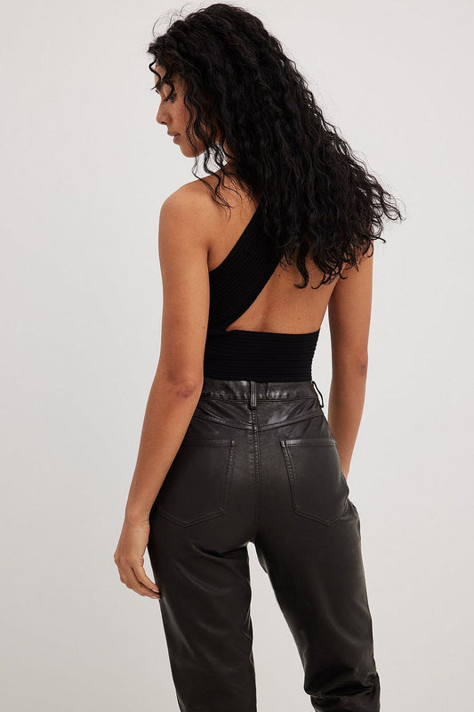 Fine Knitted Wrap Detail Top