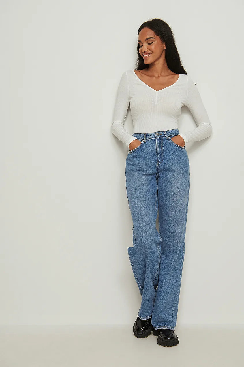 Front Ruched Ribbed Top