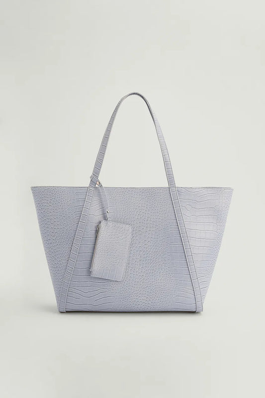 Glossy Croc Shopper