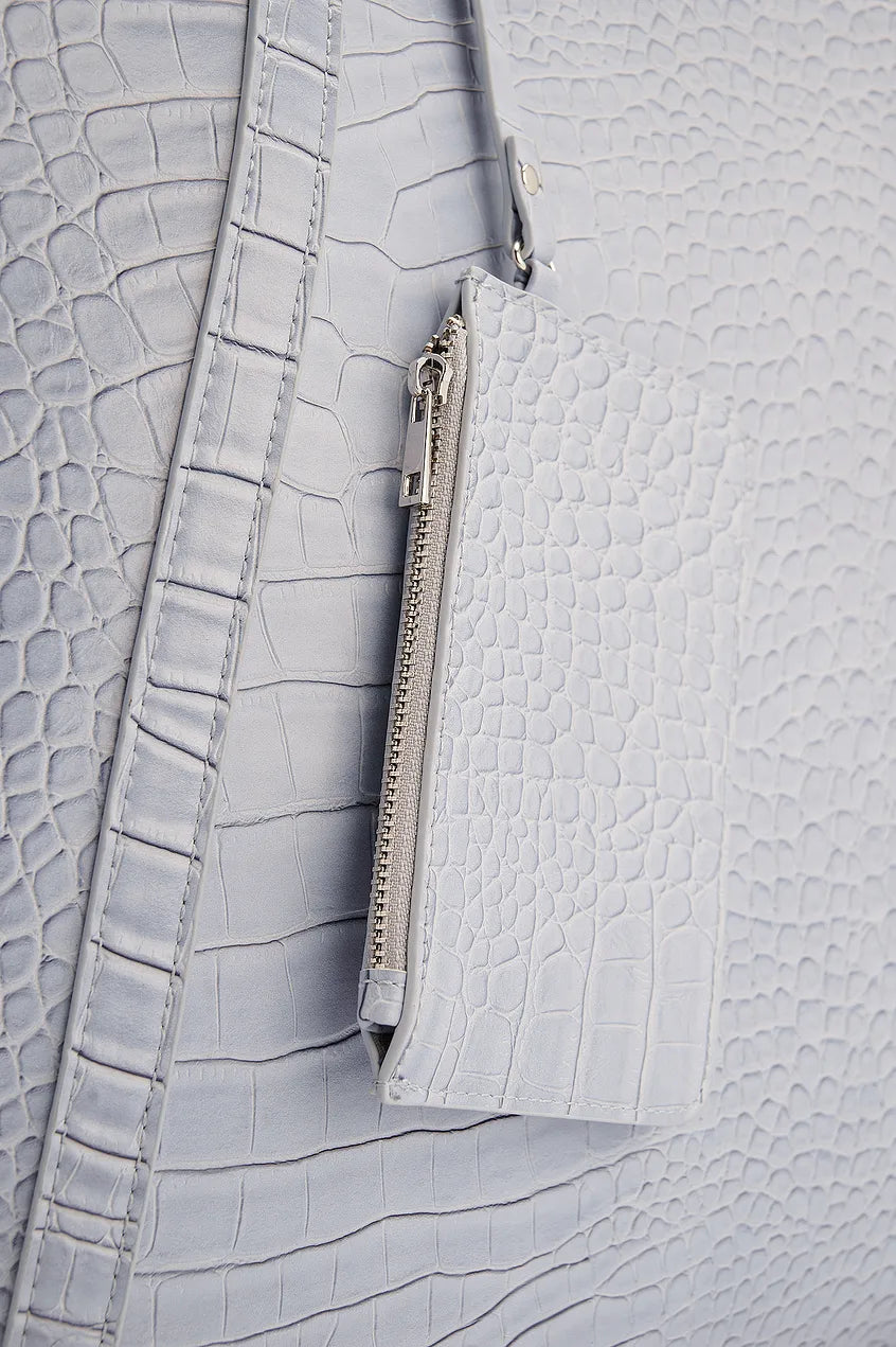 Glossy Croc Shopper