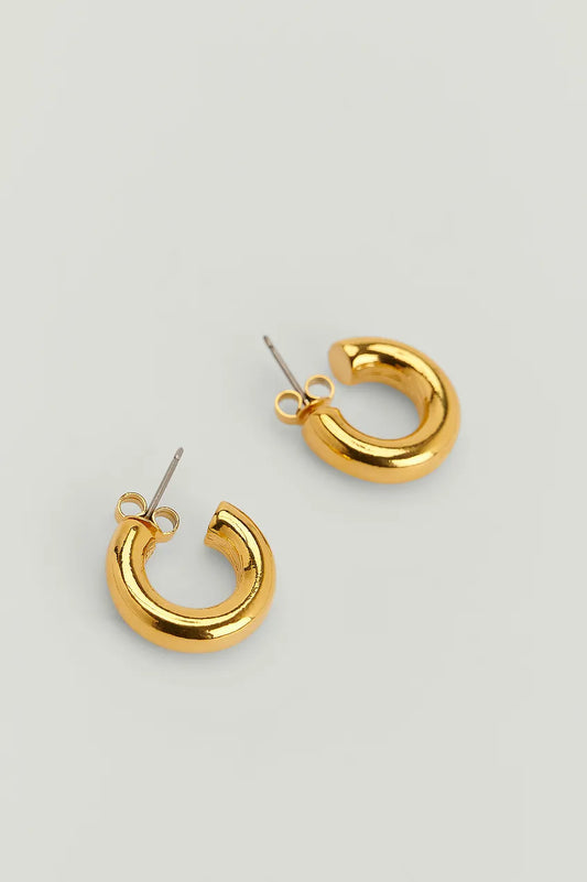 Gold Plated Basic Small Hoops