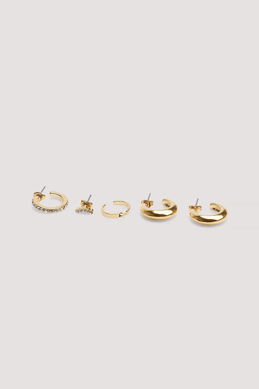 Gold Plated Multipack Earring Set
