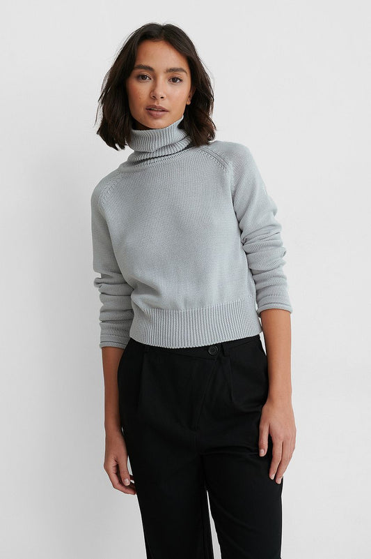 High Neck Knitted Sweater