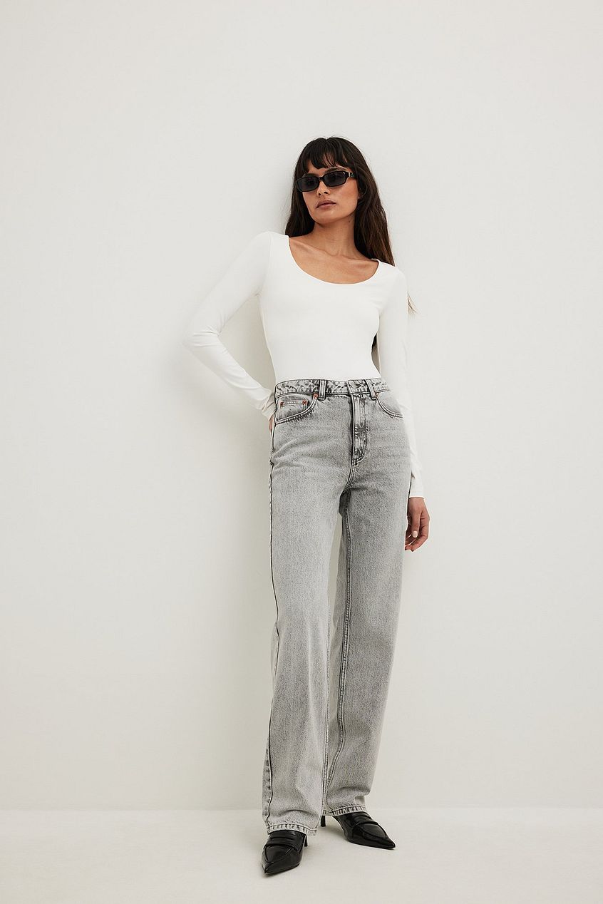 Straight High Waist Jeans