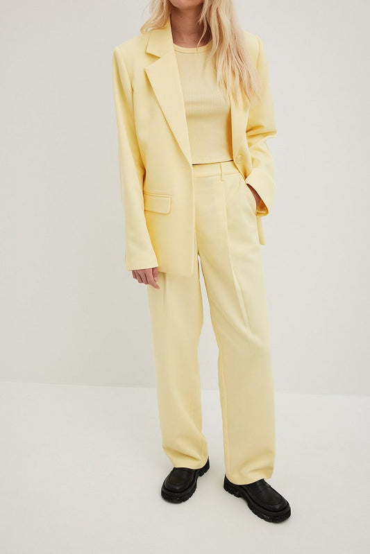 High Waisted Suit Trousers