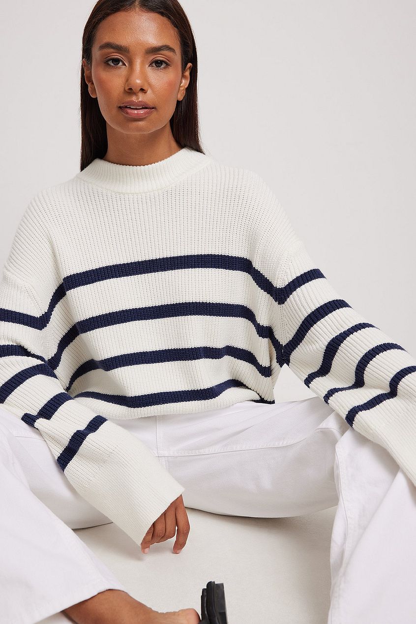 Knitted Striped Sweater