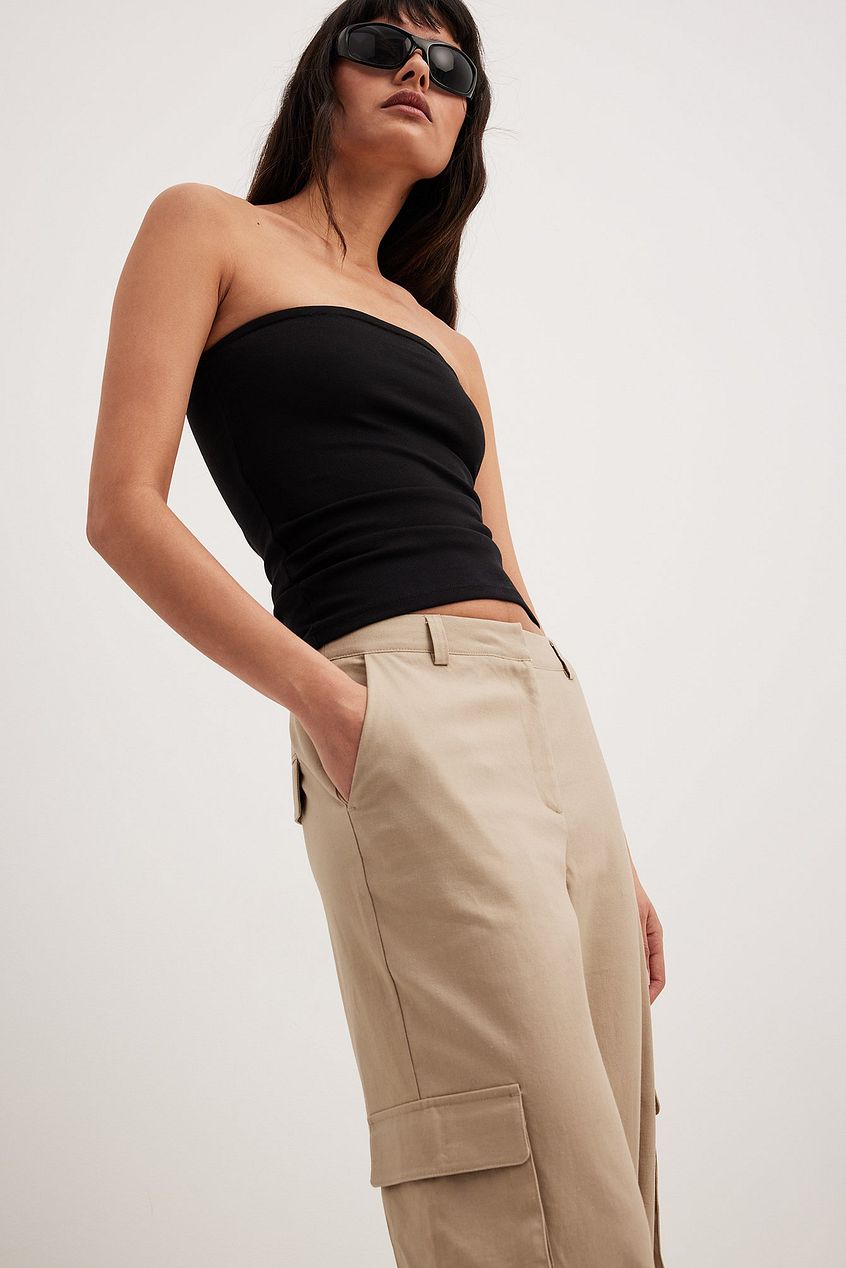 Linen Cargo Pants