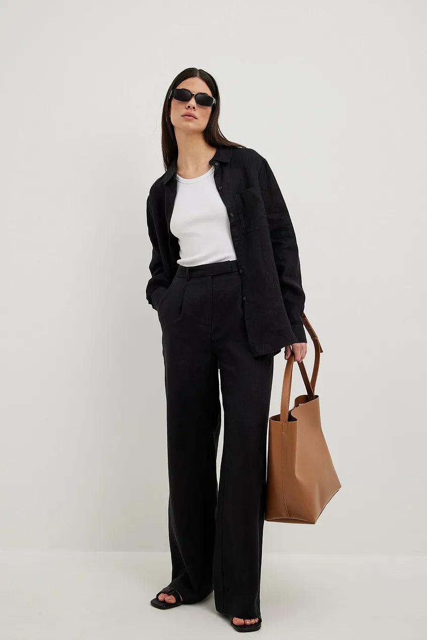 Linen Wide Leg Pants