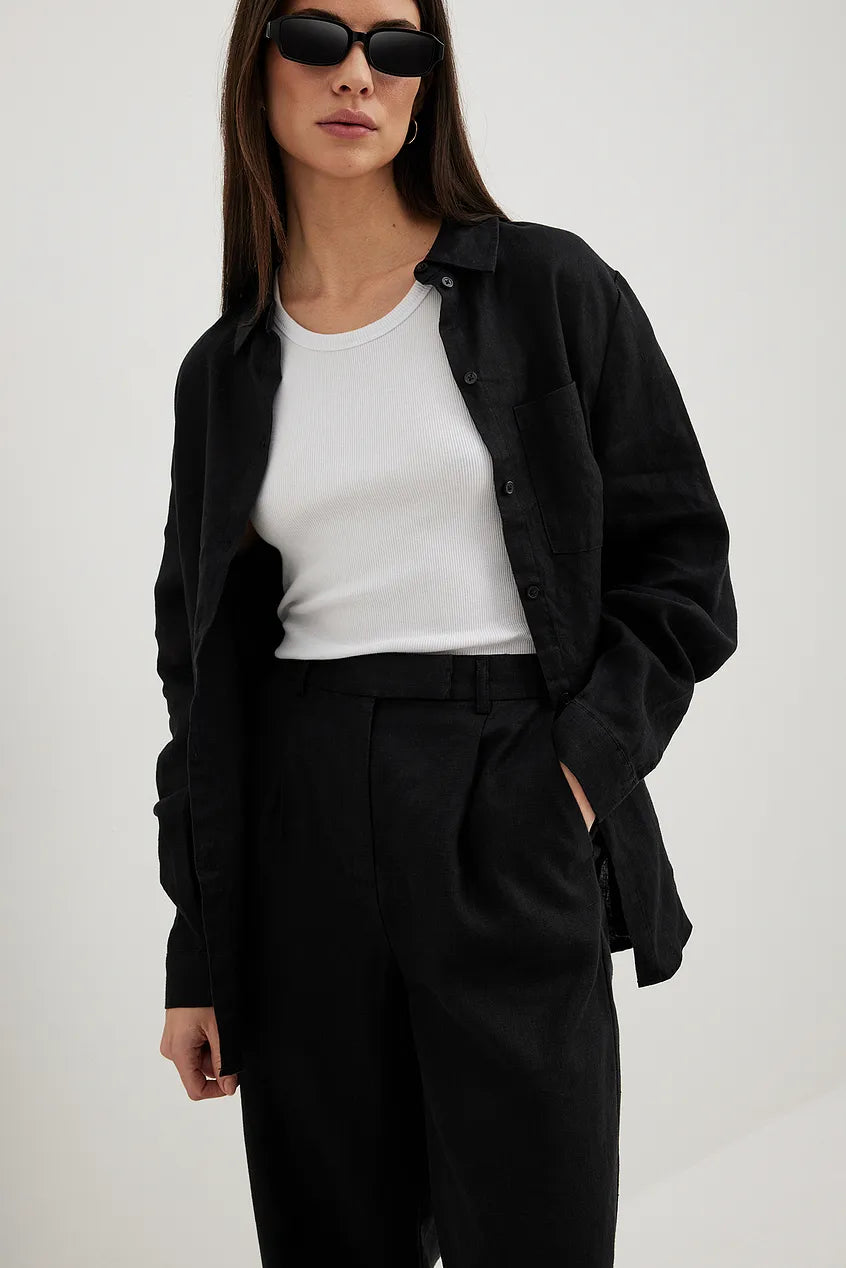 Linen Wide Leg Pants