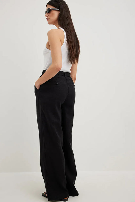 Linen Wide Leg Pants