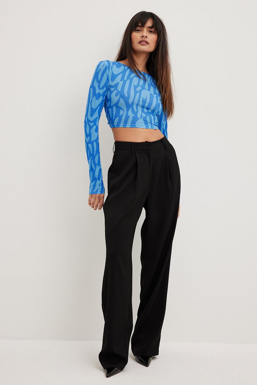 Long Sleeve Cut Out Jersey Top