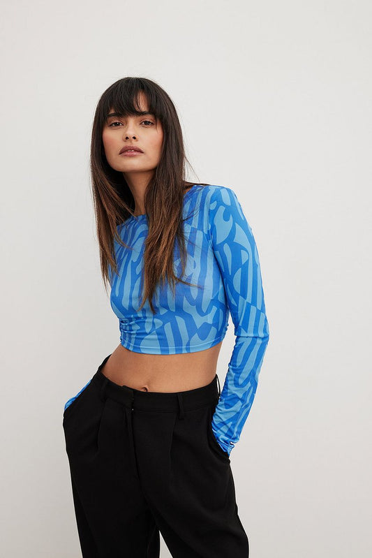 Long Sleeve Cut Out Jersey Top