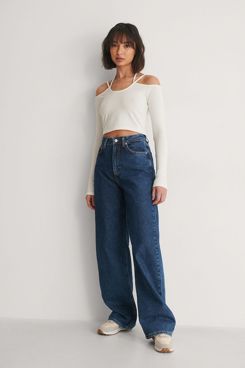 off shoulder knot detail top