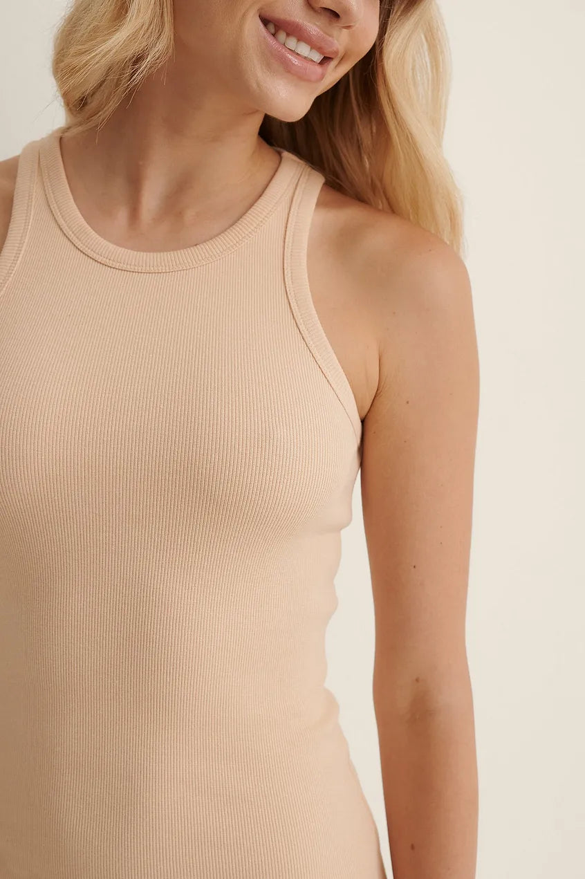 Ribbed Tank Dress