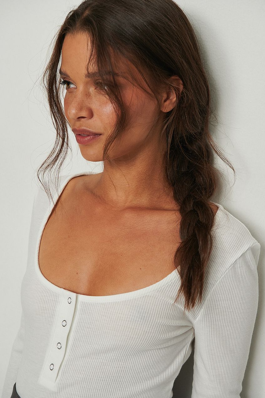 Press Button Long Sleeve Top