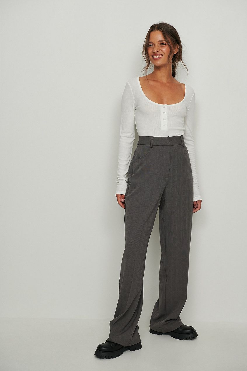 Press Button Long Sleeve Top