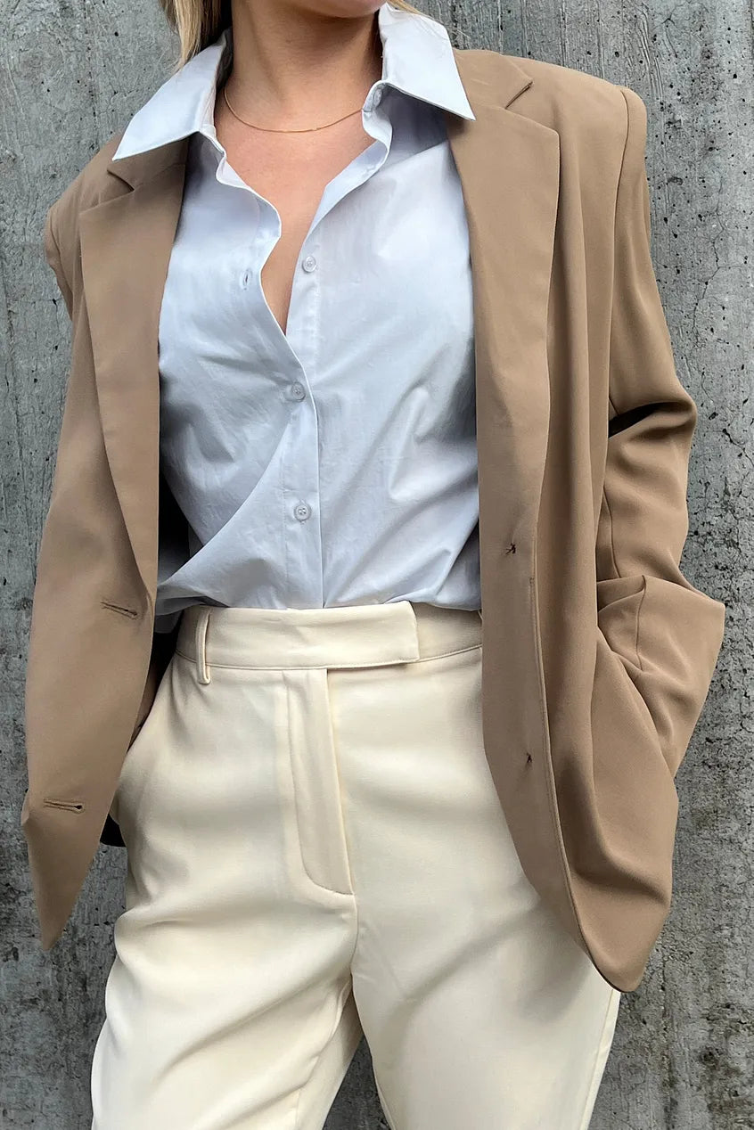 Printed Flared High Waist Suit Pants