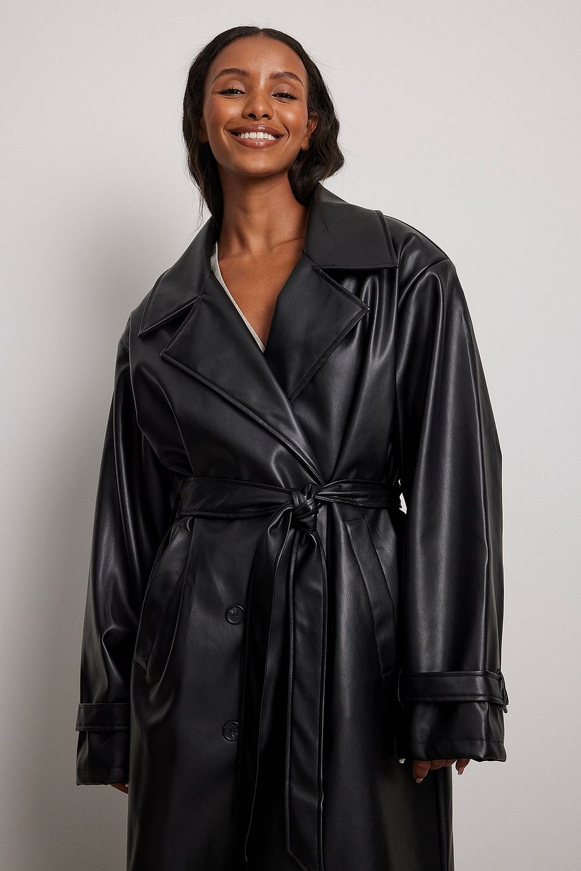 PU Trench Coat