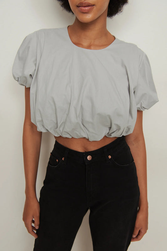 Puff Sleeve Cotton Top