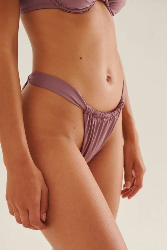 Recycled High Cut Draped Bikini Panty