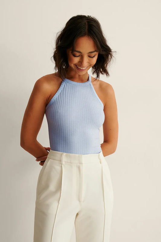 High Neck Ribbed Body
