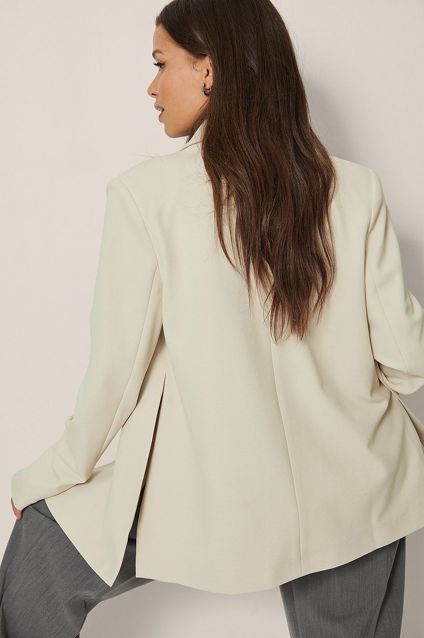 Recycled Side Slit Blazer