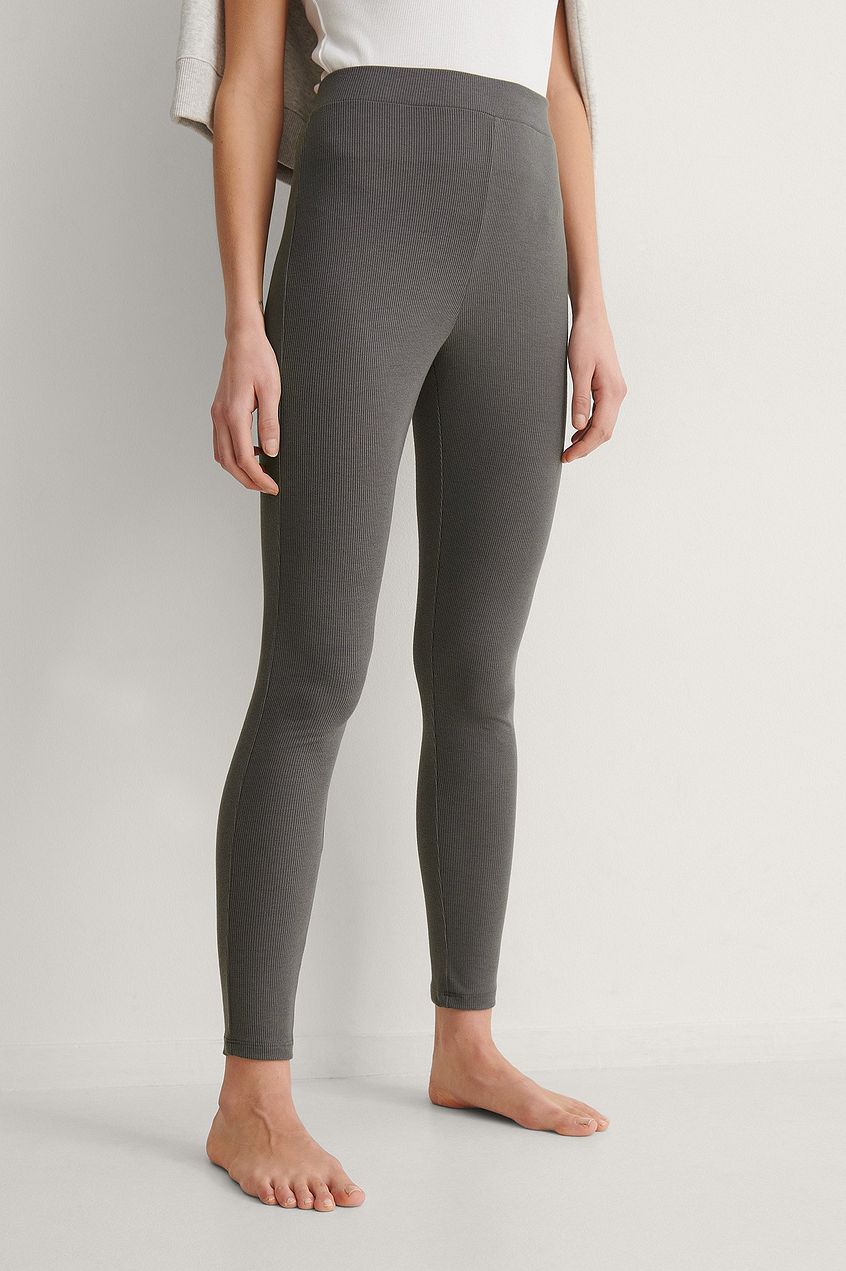 Soft Ribbed High Waist Tights