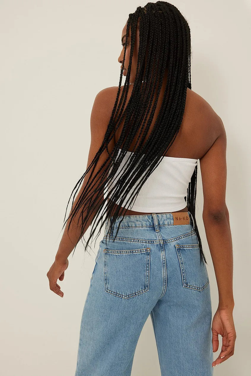 Ribbed Cropped Tube Top