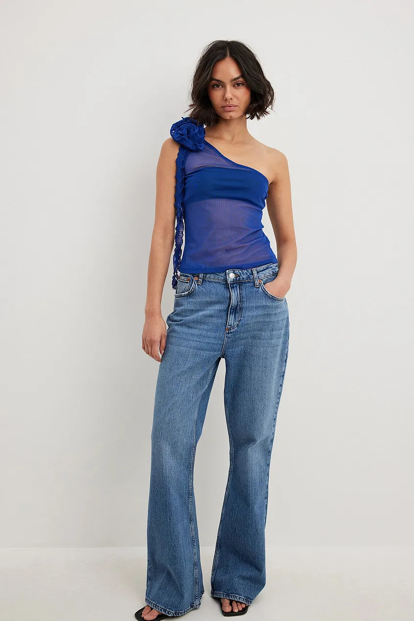Rose Mesh Top