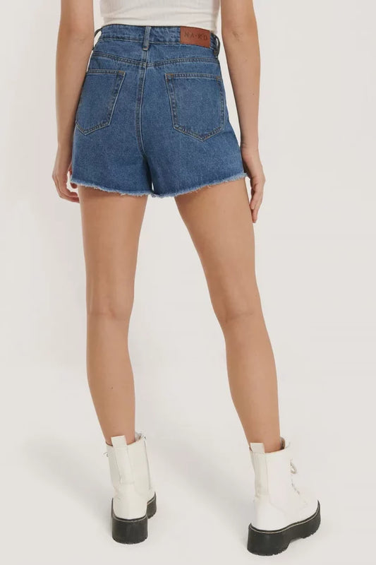 Short Denim Shorts Blue
