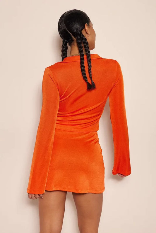 Slit Detailed Mini Skirt