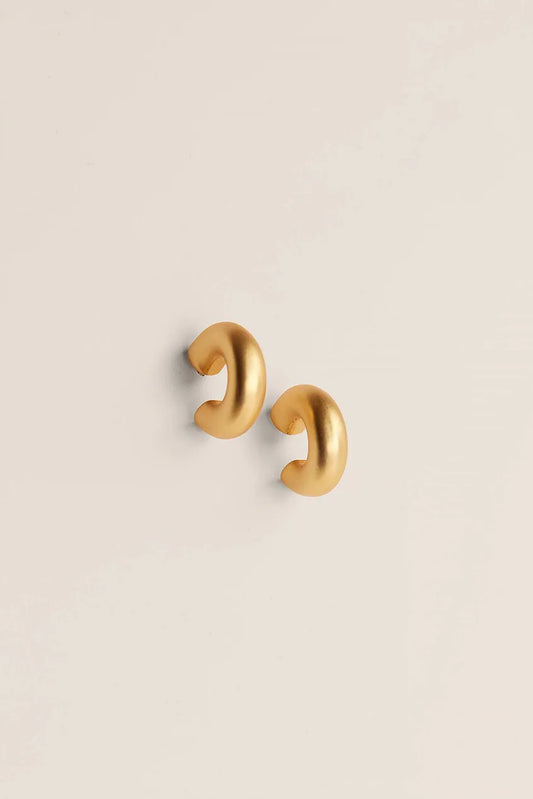 Small Chubby Gold Plated Hoops