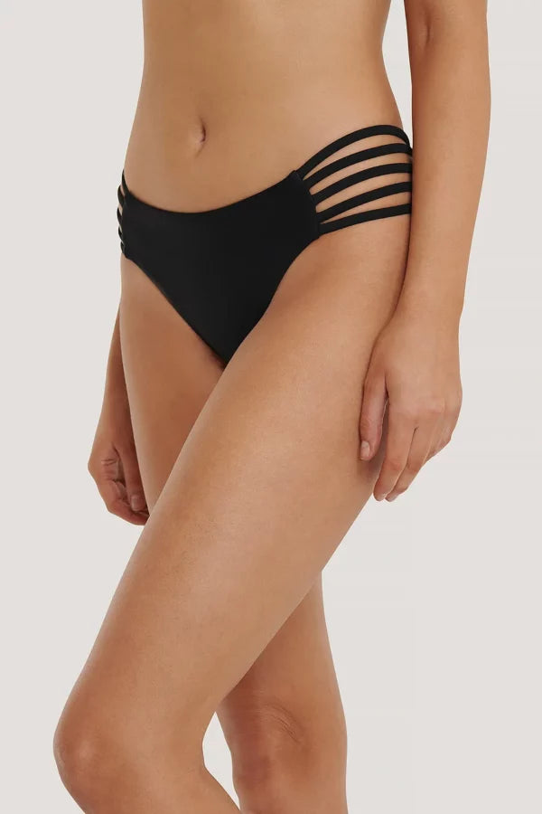 Strappy Vacay Bikini Panty Black