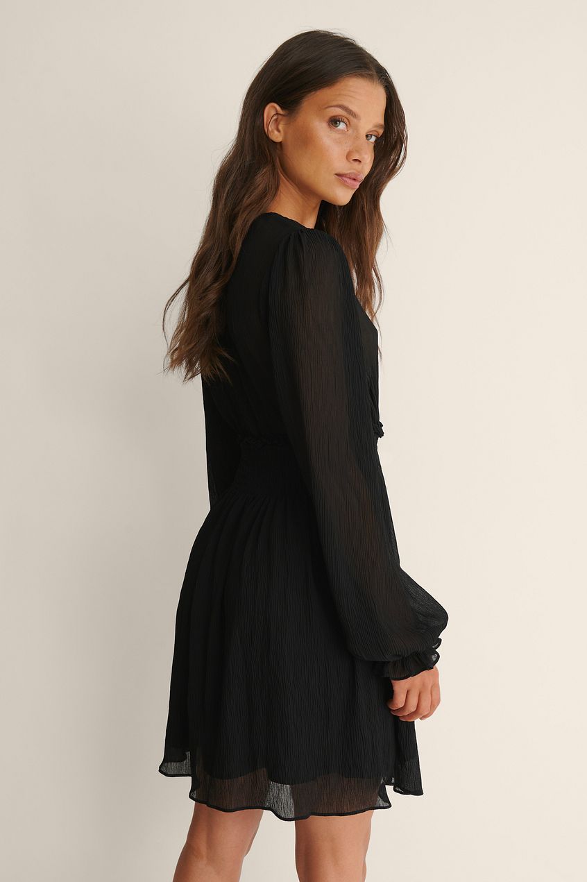 Structured Smock Waist Dress