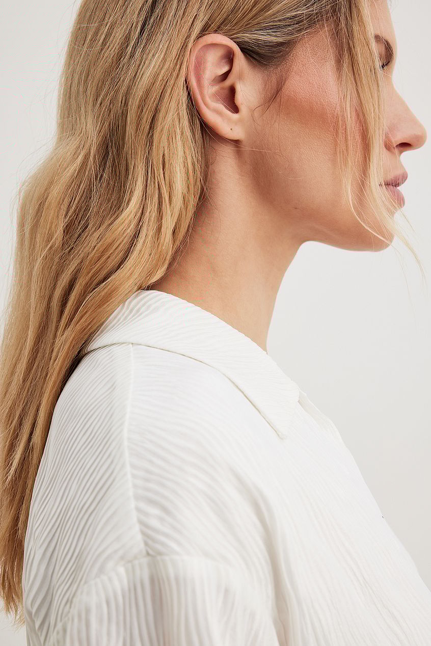 Swirl Detail Overlap Mini Dress