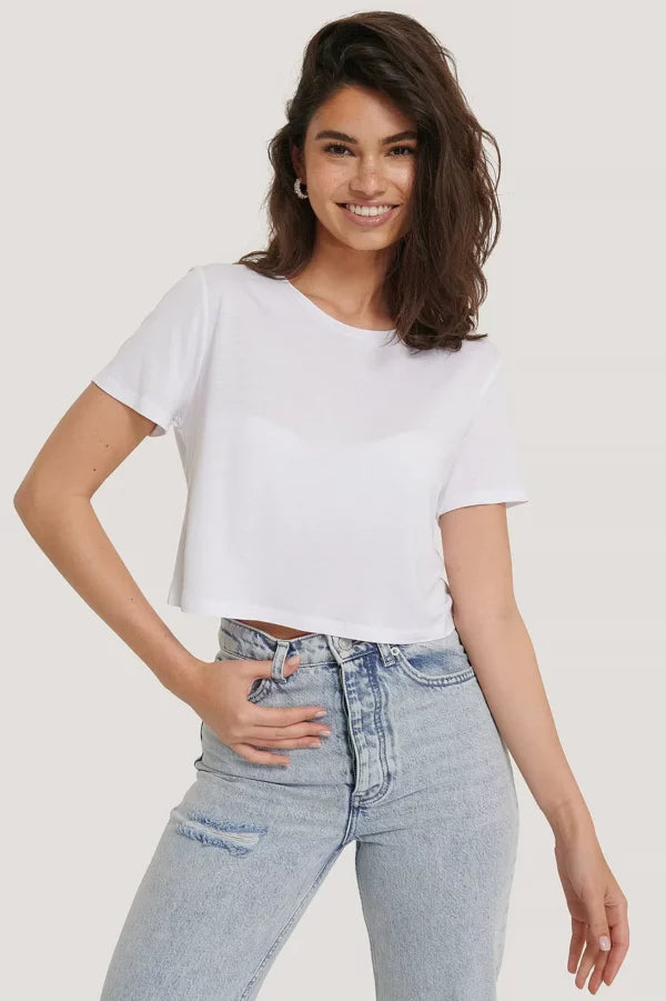 Viscose Cropped Tee