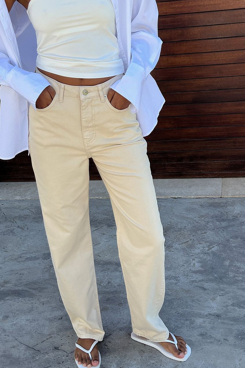 Wide Leg High Waisted Denim
